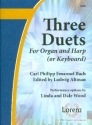3 Duets for organ and harp or keyboard Altman, L., ed