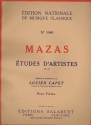 Etudes d'artistes op.36 pour violon