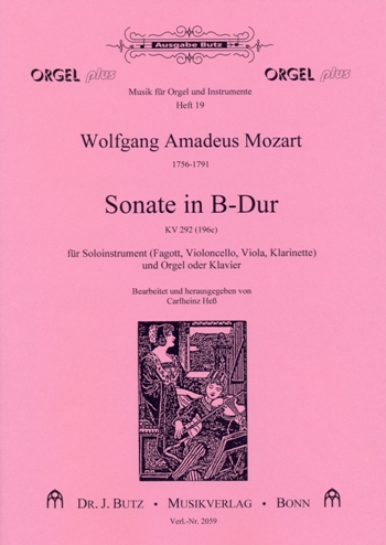 Sonate B-Dur KV292 (KV196c) fr Soloinstrument und Orgel (Klavier)