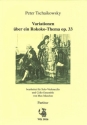 Variationen ber ein Rokoko-Thema op.33 fr Solo-Violoncello und 4 Celli Partitur+Stimmen