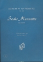 6 Menuette  fr Klavier