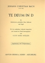 Te deum D-Dur fr Soli, gem Chor, Orgel und Orchester Orgelauszug/Direktion (lat)