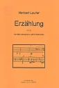 Erzhlung fr Marimbaphon und Violoncello Partitur und Stimme