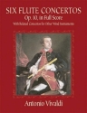 6 Flute Concertos op.10  with related concertos for other wind instruments score