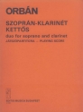 Duo für Sopran und Klarinette Spielpartitur (en/ung)