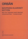 Duo fr Sopran und Klarinette Spielpartitur (en/ung)