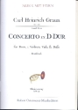 Konzert D-Dur fr Horn, 2 Violinen, Viola und Bass fr Horn und Klavier