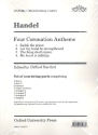 4 Coronation Anthems for mixed chorus and orchestra wind parts