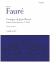 Cantique de Jean Racine op.11 for mixed chorus, organ (piano), lower strings and harp vocal score