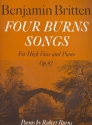 4 Burns Songs op.92 for high voice and piano