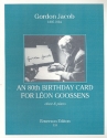 An 80th Birthday Card for Lon Goossens for oboe and piano