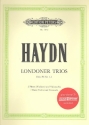 Londoner Trios Hob.IV:1-2 (+CD) fr 2 Flten (Violinen) und Violoncello Partitur und Stimmen