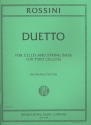 Duetto for cello and string bass (or 2 cellos)
