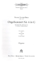 Konzert G-Dur Nr.6 fr Orgel und Kammerorchester Orgel