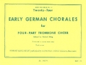 24 early German Chorales for 4 trombones score
