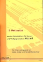 11 Menuette aus den Notenbchern fr Nannerl und Wolfgang fr Diskant-Zither