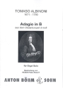 Adagio B-Dur fr Oboe und Orchester fr Orgel