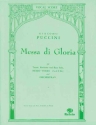 Messa di Gloria for soli, mixed chorus and orchestra vocal score