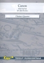 Canon for 3 clarinets and bassclarinet score and parts