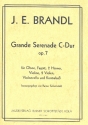 Grande Serenade C-Dur op.7 fr Oboe, Fagott, 2 Hrner, Violine, 2 Violen, Violoncello und Kontraba, Partitur+Stimmen