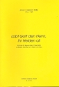 Lobt Gott den Herrn ihr Heiden all fr Sopran, gem Chor und Orchester Partitur