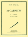 24 caprices pour clarinette