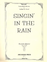 Singin' in the Rain  for 4 recorders (SATB) score and parts