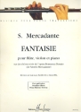 Fantasie ber Themen aus Francesca Donato  fr Flte, Violine und Klavier Stimmen
