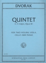 Quintet A major op.81 2 violins, viola, cello and piano parts