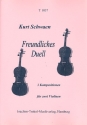 Freundliches Duell fr 2 Violinen Partitur und Stimmen