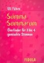 Summa summarum fr gem Chor a cappella Partitur