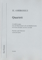 Quartett d-Moll für 3 Klarinetten und Bassklarinette Partitur und Stimmen