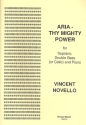 Thy mighty Power aria for soprano, double bass (or cello) and piano score and parts