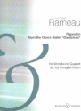 Rigaudon from the Opera-Ballet Dardamus for flute, oboe, clarinet and bassoon parts