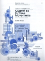 Quartet no.2 in 3 Movements for 4 saxophones (SATB) score and parts