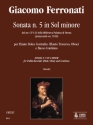 Sonata sol minore no.5 per flauto dolce contralto (fl, ob) e bc