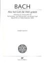 Also hat Gott geliebt BWV68 fr 4 Saxophone (Streichquartett) und Orgel Stimmen Saxophone (SATBar)