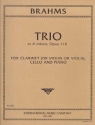Trio a minor op.114 for clarinet (or violin, viola), violoncello and piano parts