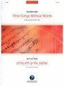 Three Songs Without Words for alto saxophone and piano