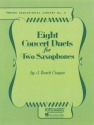 8 Concert Duets for 2 saxophones score