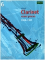 Selected Clarinet Exam Pieces 2008-2013 Grade 6 for clarinet and piano