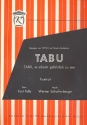 Tabu: Einzelausgabe fr Gesang und Klavier