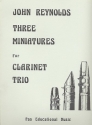 3 Miniaturen fr 3 Klarinetten Partitur und Stimmen