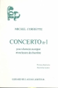 Concerto no.1 op.26 pour clavecin ou orgue et orchestre de chambre partition d'orchestre