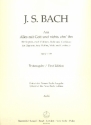 Alles mit Gott und nichts ohn ihn BWV1127 fr Sopran, 2 Violinen, Viola und Bc Stimmenset (9 Spielpartituren)