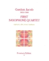 First Saxophone Quartet for soprano, alto, tenor and baritone saxophones score+parts