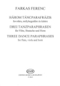 3 Tanzparaphrasen fr Flte, Viola und Horn Partitur und Stimmen