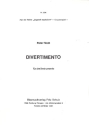 Divertimento fr 3 Instrumente Partitur und Stimmen