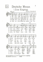 Deutsche Messe  Ausgabe D fr 1-stimmigen Volksgesang und Orgel Chorstimme