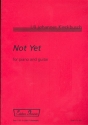 Not yet fr Gitarre und Klavier 2 Spielpartituren